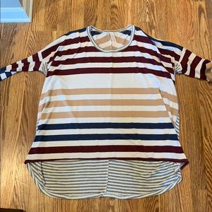 Striped spirit style high low top